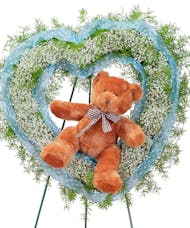 Tiny Angels Wreath in Blue