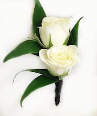 White Rose Boutonniere