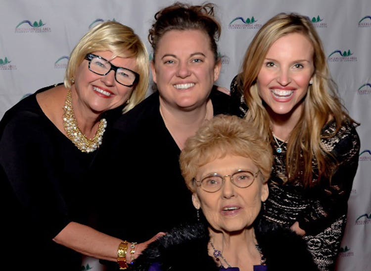 Our founder, Shirley Cole, along with employees Jo Buttram, Shelby Shy and Trisha Upshaw